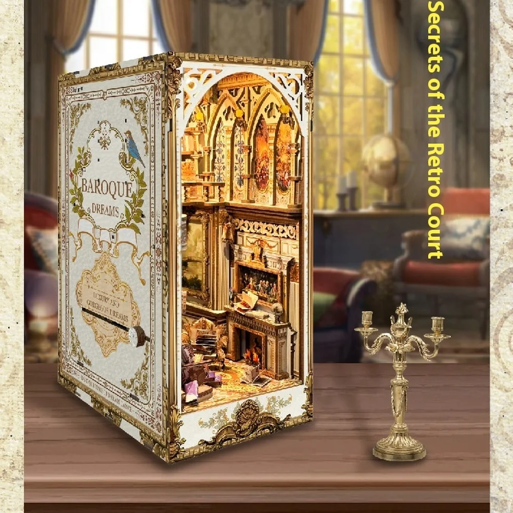 Diy Wooden Book Nook Kit Shelf Insert - DIY Holz Buch Nook Regal Einsatz