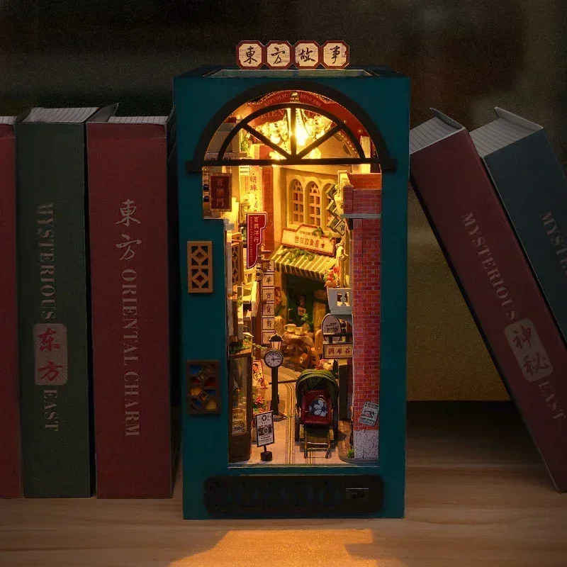 DIY Holz Orientalische Geschic – Diy Wooden Book Nook Kit Shelf Insert Bewertung und Preis